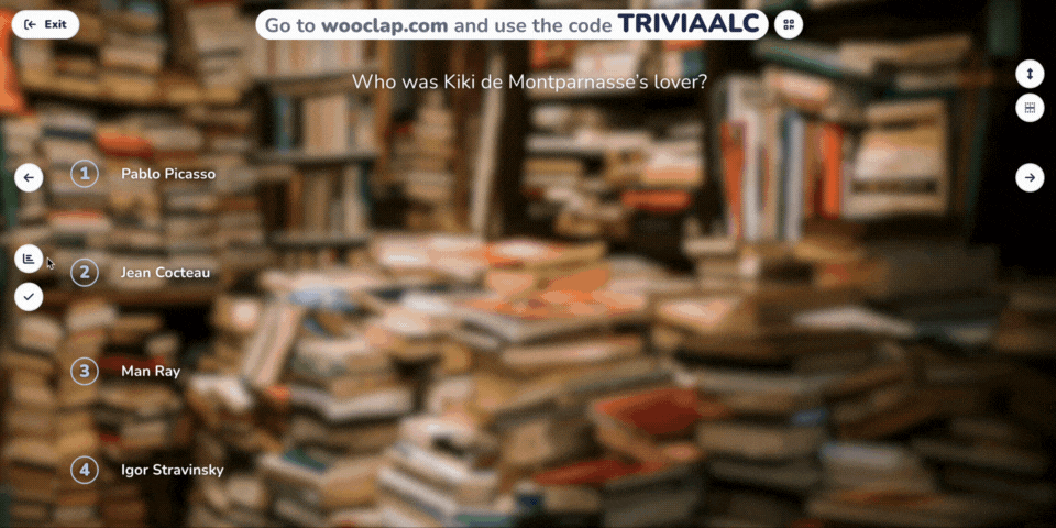 5 trivia questions on the Arts, Literature and Culture template