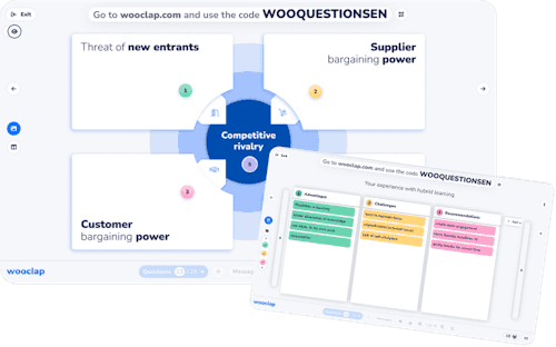 Wooclap question types for higher education