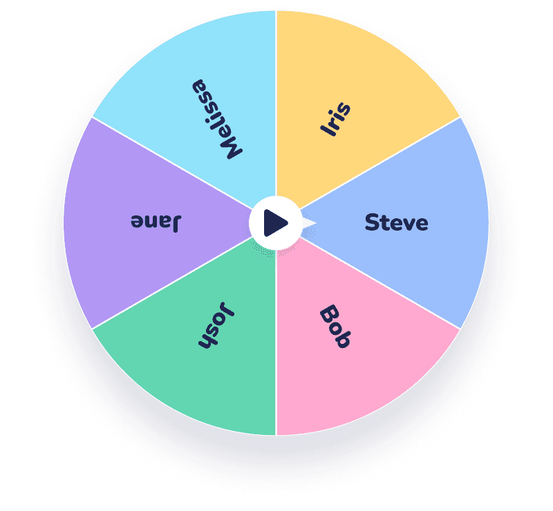 Spin the wheel random name picker