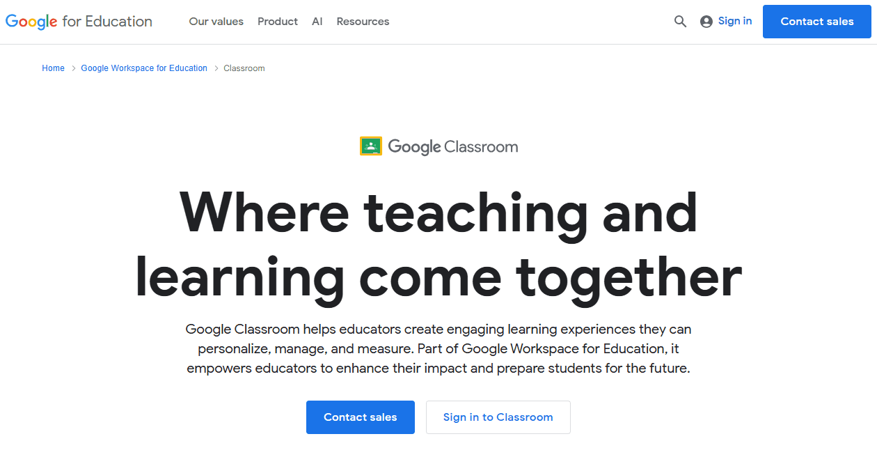 Google Classroom helps educators create engaging, personalized learning experiences they can personalize, manage, and measure.